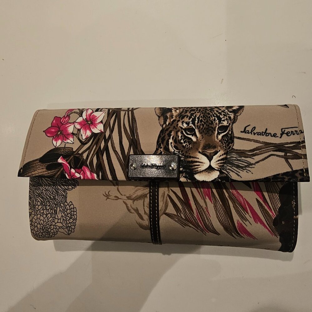 Salvatore Ferragamo Animal Print Wallet